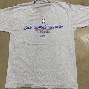 Vintage Pre-Draft Camp Chicago Shirt Tee Mens Gray NBA Basketball Reebok 2000s